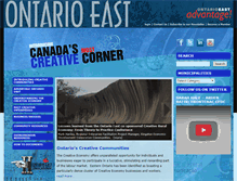 Tablet Screenshot of creativeontarioeast.ca